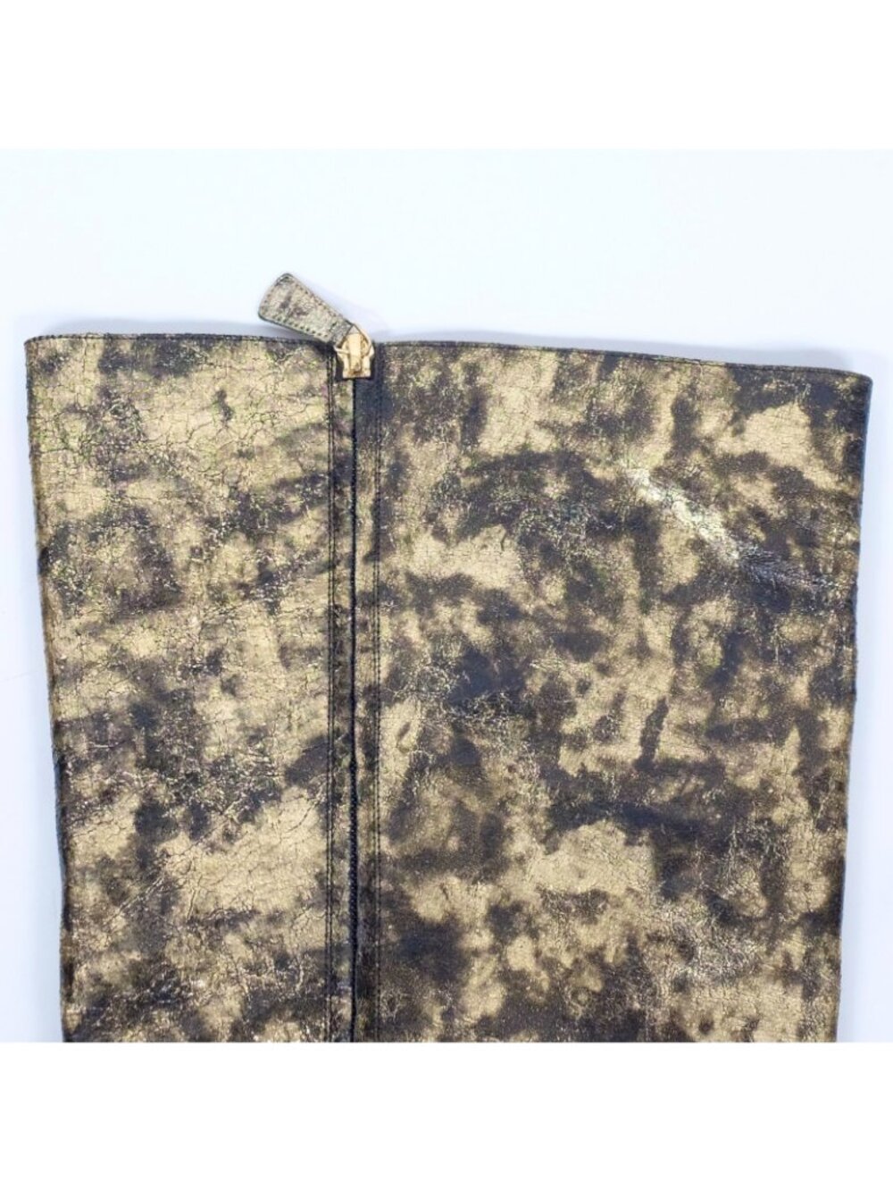 CHANEL Fall 2018 thigh high boots shoes gold 42 US 12 - Picture 10 of 13